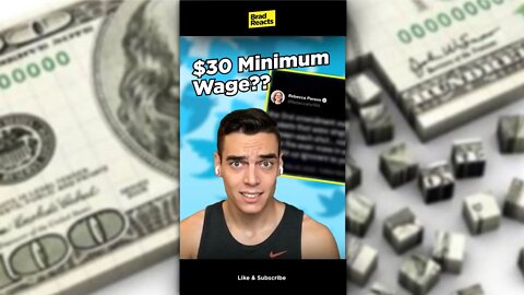 😳 Activist calls for $30 minimum wage (reaction) #shorts