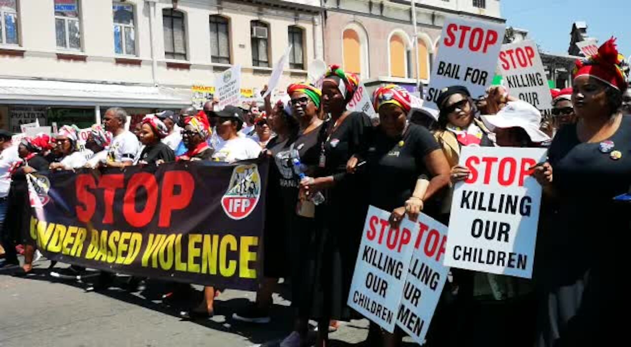 SOUTH AFRICA - Durban - IFP's Gender Based Violence march (Videos) (wyG)