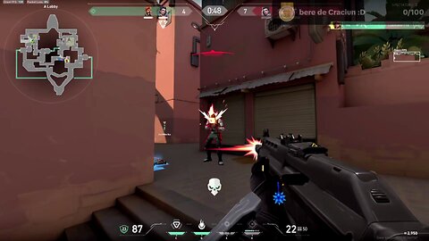 Four enemies eliminated and a round secured in Valorant