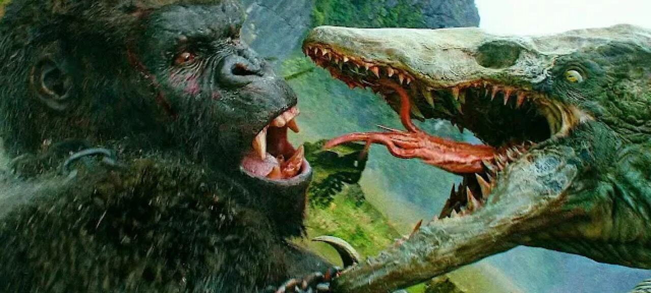 King Kong vs Skullcrawler - Final Fight Scene - Kong: Skull Island (2017)