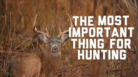 The Most Important Thing for Deer Hunting