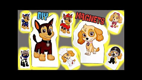 Paw Patrol Chase & Skye Magnet Transforming Wood Dress Outfits