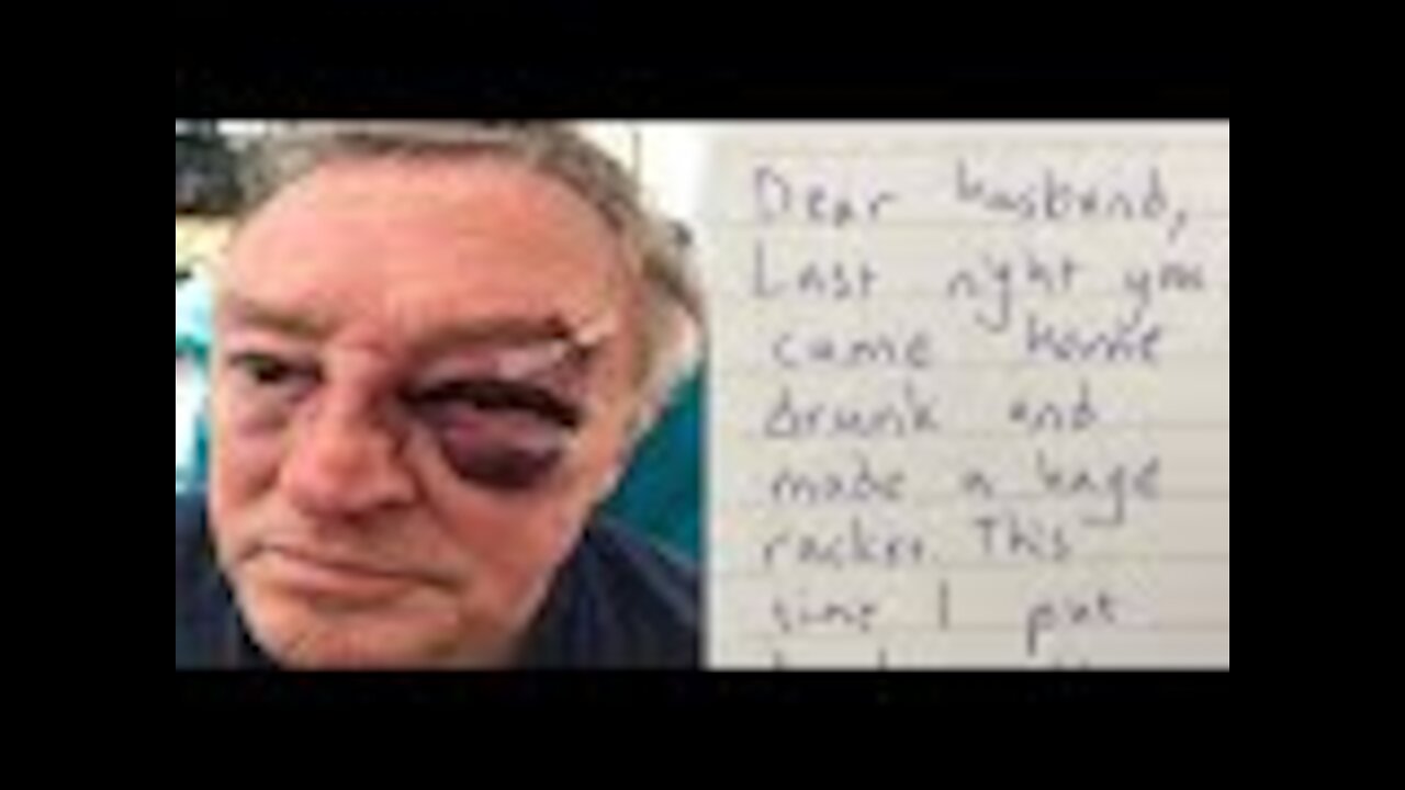 Man Wakes Up With A Black Eye And A Hangover, Sees Wife’s Note And Starts To Cry