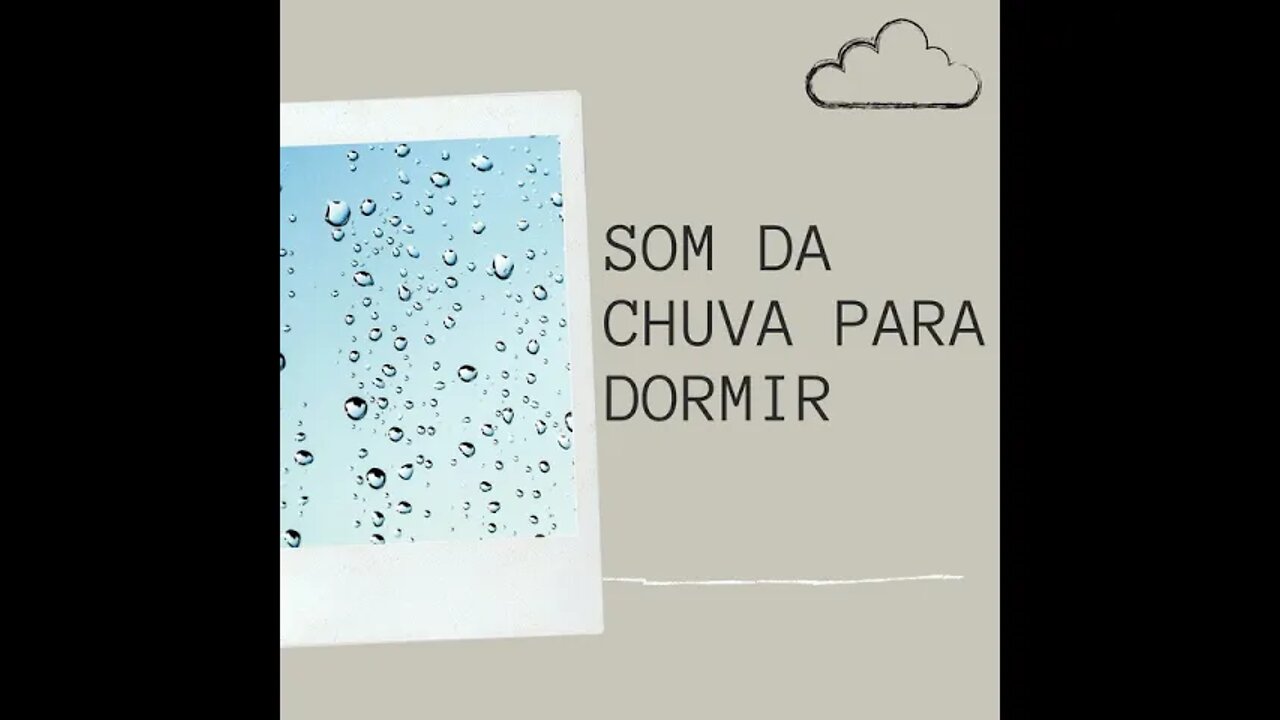 DURMA EM 5 MIN. SOM DE CHUVA E TROVÕES COM TELA PRETA