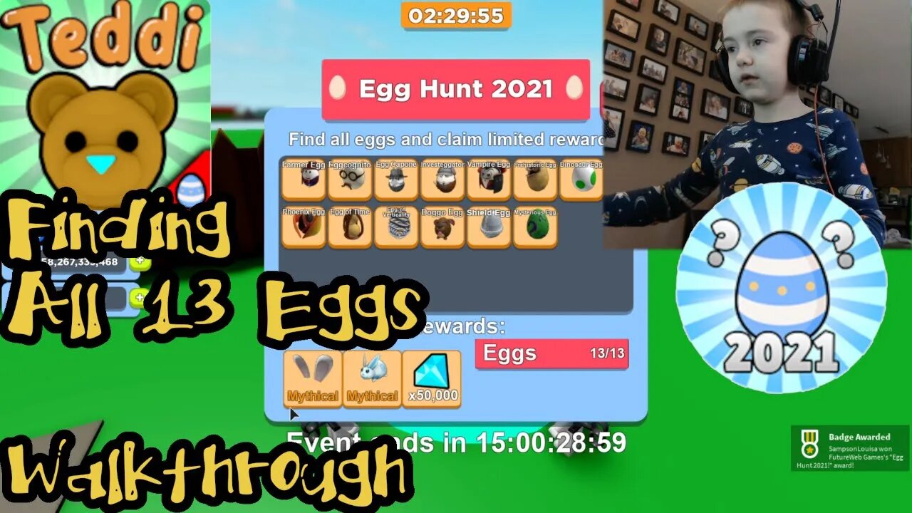 AndersonPlays Roblox [🥚EGG HUNT] 🧸Teddi - All 13 Egg Locations - Easter Egg Hunt 2021