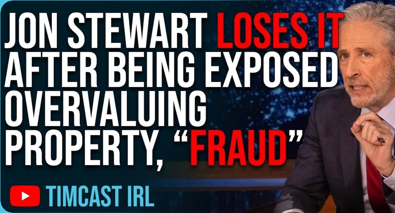 Jon Stewart LOSES IT After Being EXPOSED Overvaluing Property Committing Fraud Same As Trump