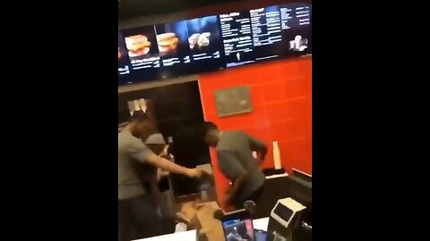 McDonald's Workers Beat Man Up For Jumping Over The Counter
