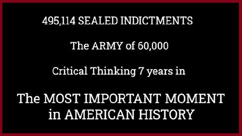 Q HUGE INTEL drops ~ 495,000 Sealed Indictments!