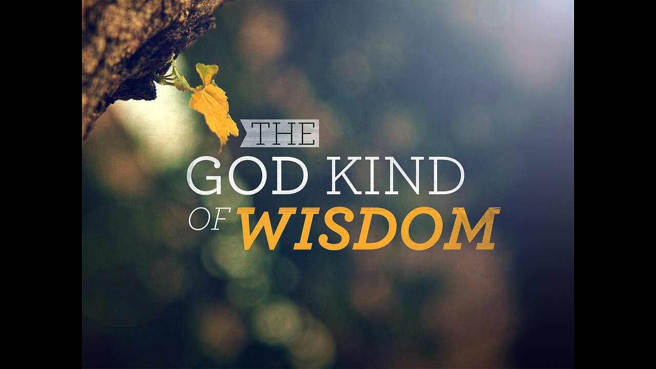 Seek Godly wisdom