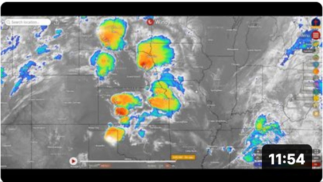 This Morning's Man-Made Electrical Storms, Toxic Chemtrail Weather Report!, from The Real Fisherman!