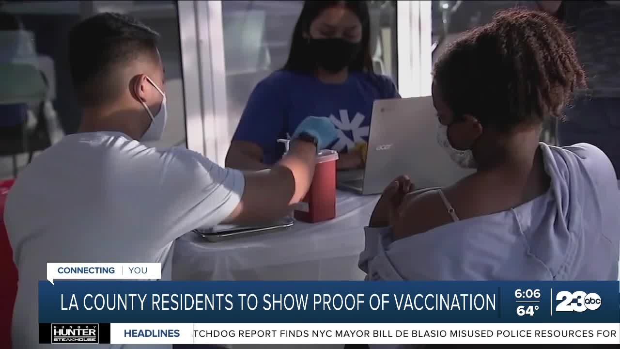 Los Angeles County COVID vaccine mandate goes into effect