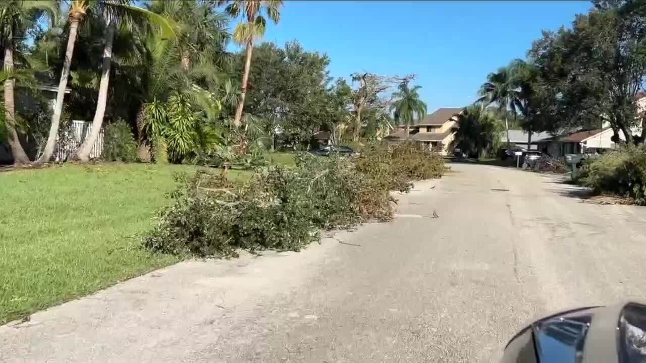 Cleanup continues at Rainwood Circle residences in Palm Beach Gareden