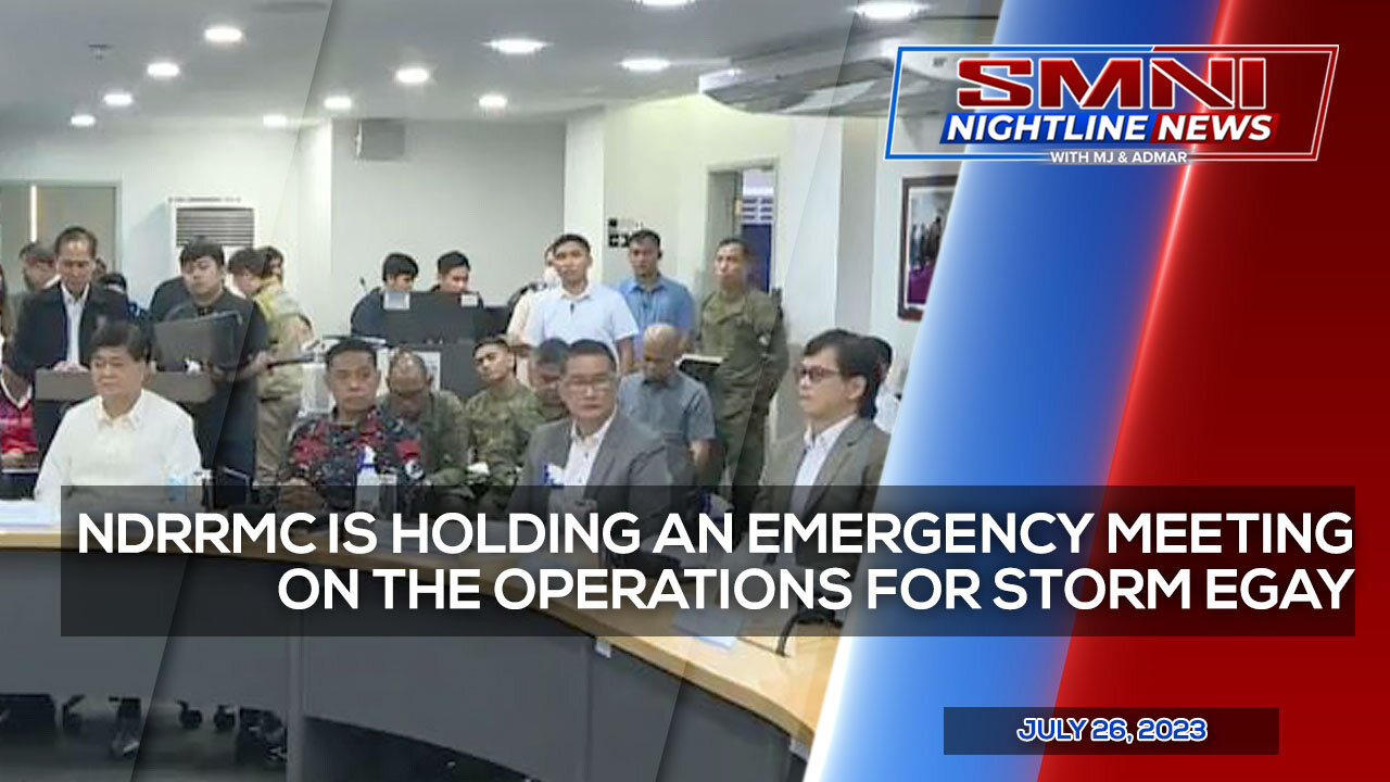 NDRRMC is holding an emergency meeting on the operations for Storm Egay | July 26, 2023