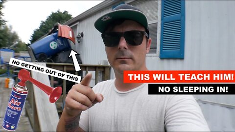 ** IN THIS BMX VIDEO, IF YOU SLEEP ALL DAY THEN THIS HAPPENS! ** -Sorry John!