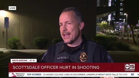 Scottsdale police chief provides update after officer shot