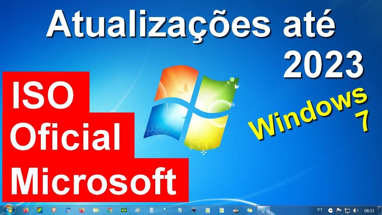 Windows 7 com atualizações Oficiais da Microsoft até 2023. Somente para clientes Empresariais.