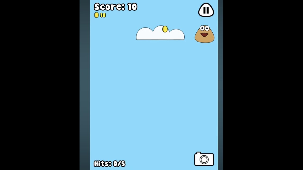 Pou gameplay: Free Fall (minigame)