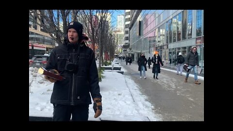 Street preaching Toronto - What is your life?