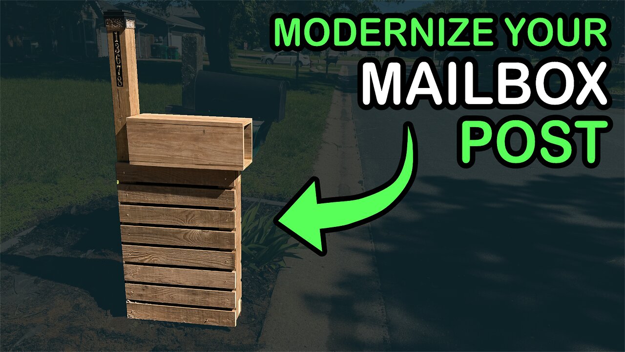 DIY Modern Mailbox Post