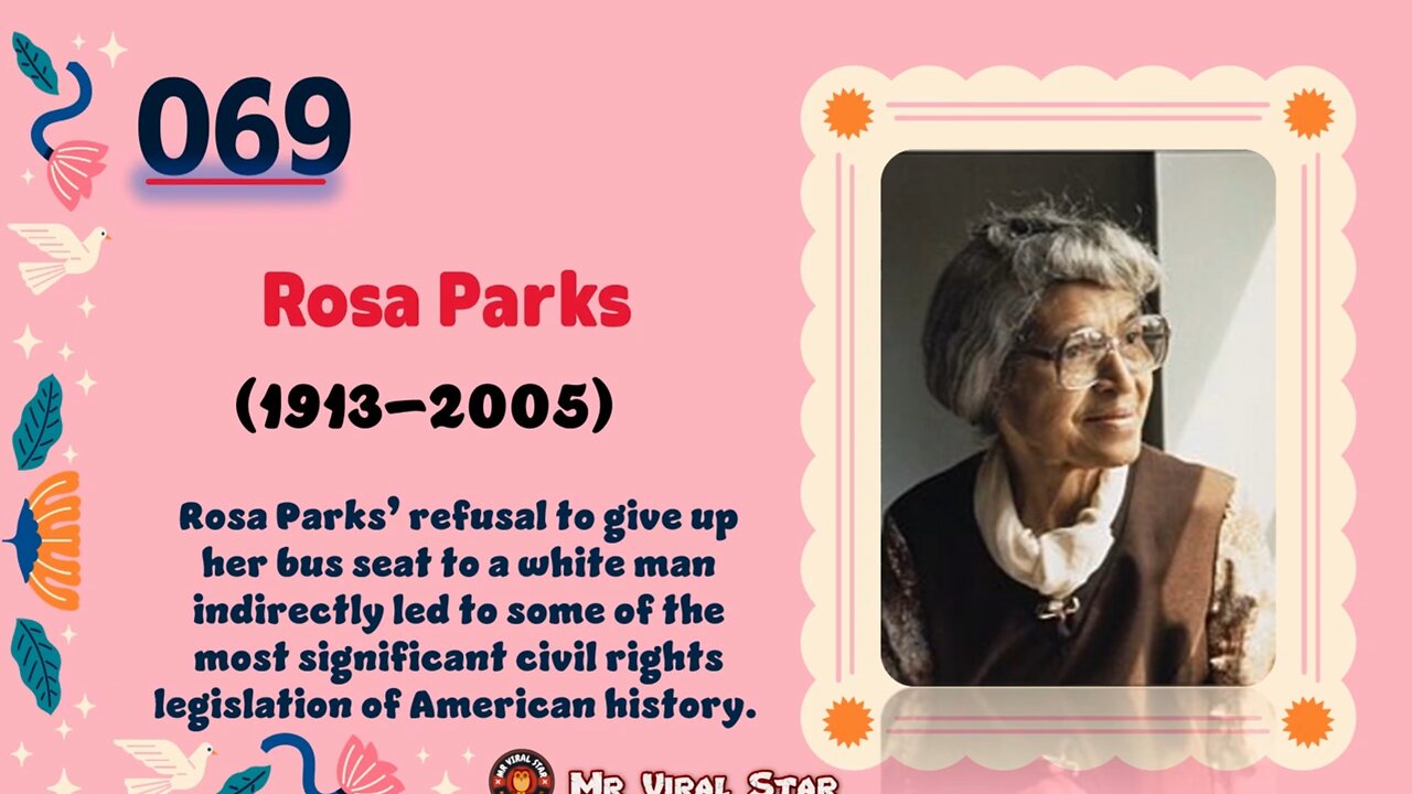 Rosa Parks (1913–2005)| TOP 150 Women That CHANGED THE WORLD | Short Biography