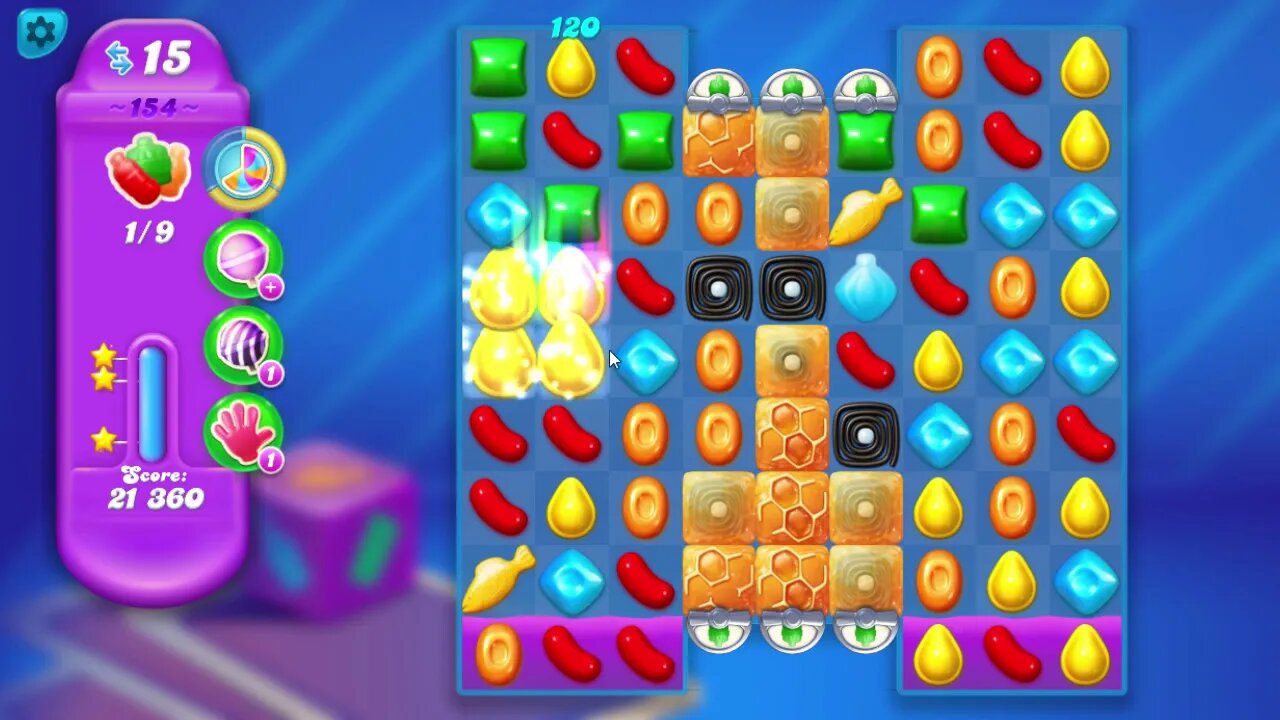 Candy Crush Soda Saga Level 154