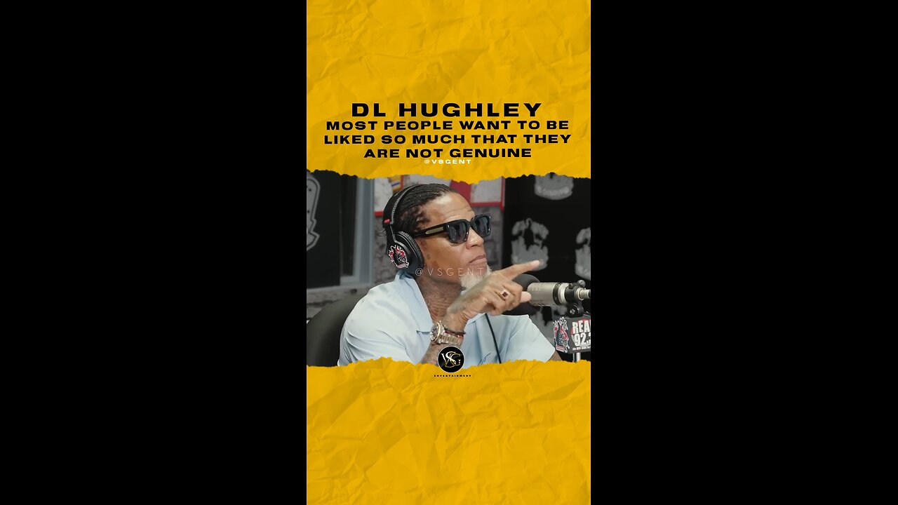 #dlhughley Most people want to be liked so much that they are not genuine. 🎥 @bigboysneighborhood