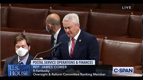 Ranking Member Comer Speaks Against Conspiracy Based, USPS Bailout Bill