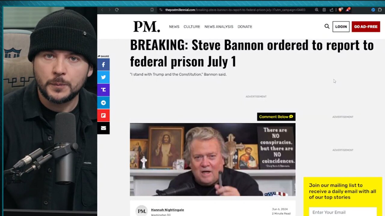 Steven Bannon Ordered TO PRISON July 1st, Democrats Move To IMPRISON Political ENEMIES FASTER