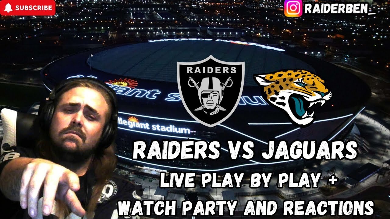 Raiders Vs Jaguars LIVE Play By Play || Watch Party + Reactions