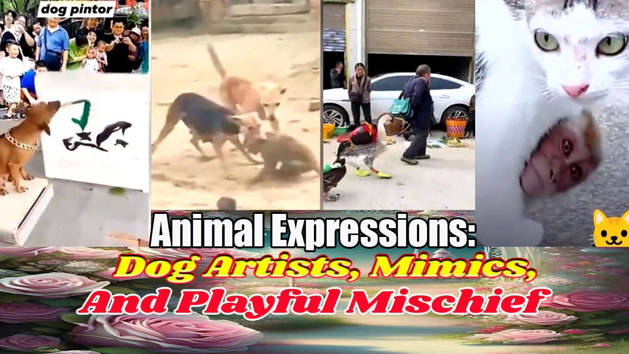 Animal Expressions Dog Artists, Mimics, and Playful Mischief