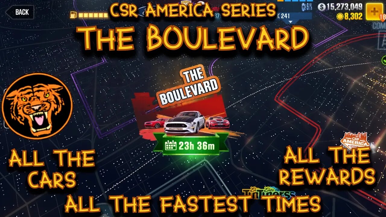 CSR2 America Series: The Boulevard. All the Cars, All the Times. All the Rewards