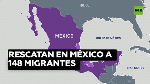 Rescatan en México a 148 migrantes hacinados en un tráiler