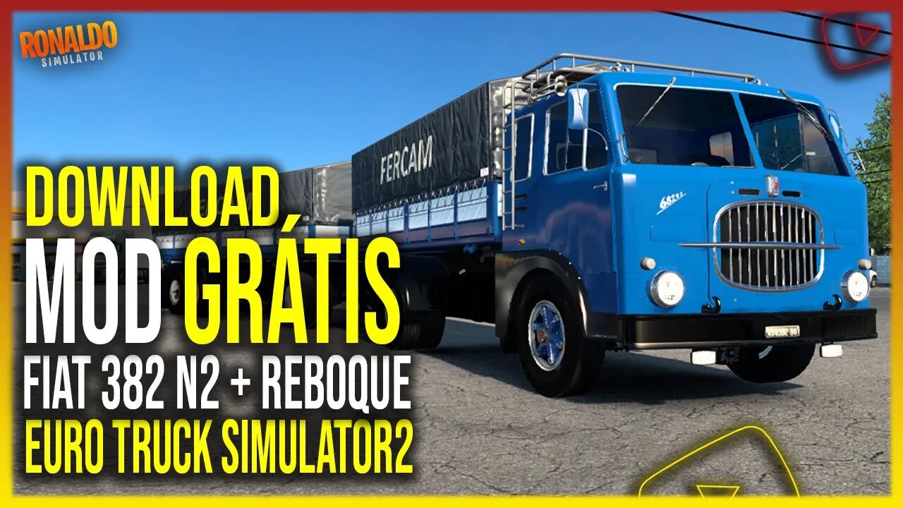 ▶️FIAT 382 N2 VANDERLEIA EURO TRUCK SIMULATOR 2 1.44