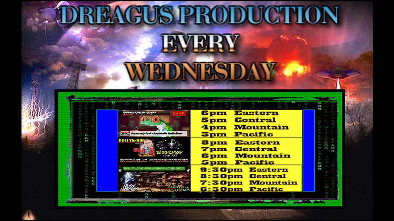 DREAGUS PRODUCTIONS WEDNESDAY SHOWS-20 SEPT 23