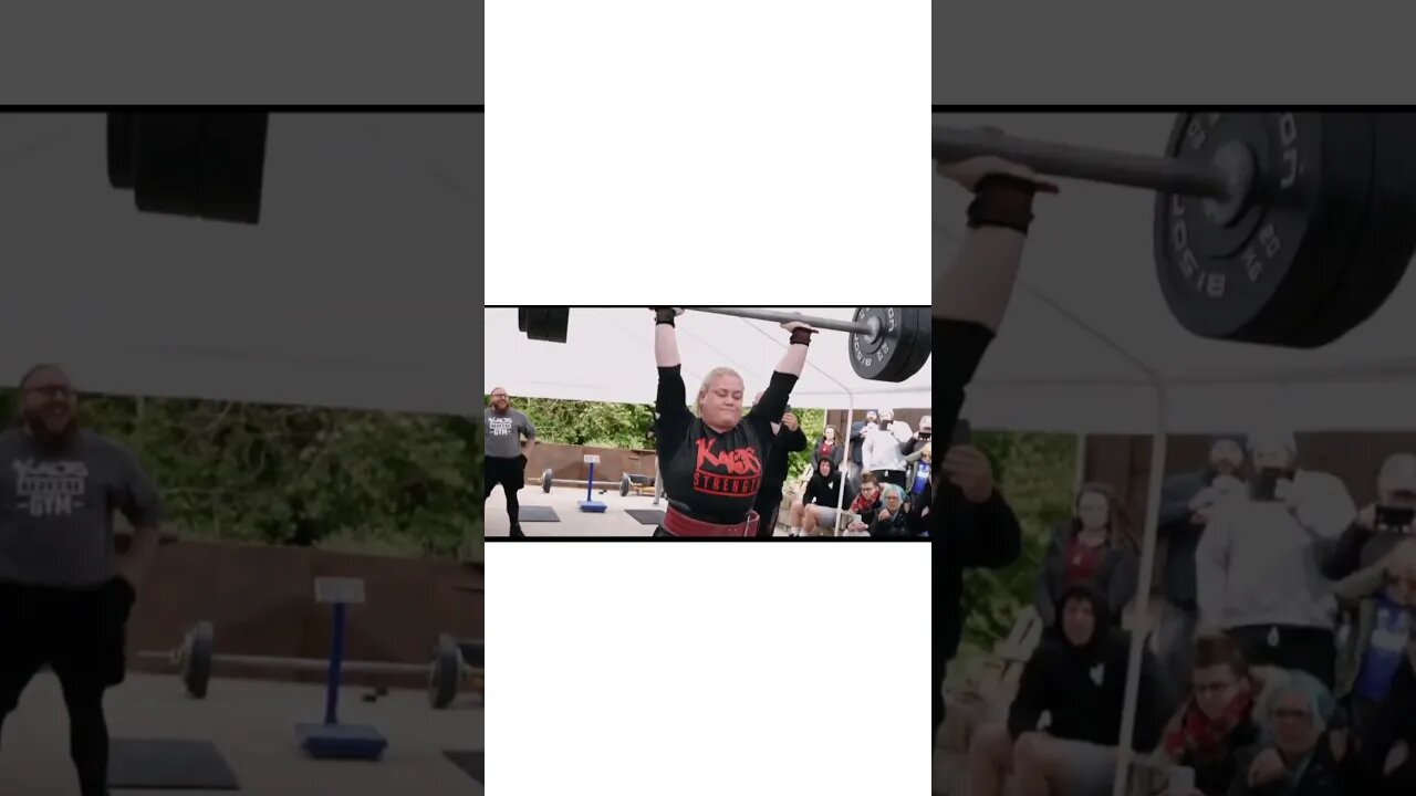 A INCRÍVEL STRONGWOMAN ANNABELLE CHAPMAN. RECORDE MUNDIAL-131kg no Axle Press #Shorts