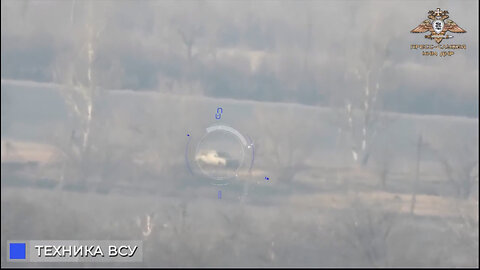 Russian ATGM unit hits and destroys a car of Ukrainian army