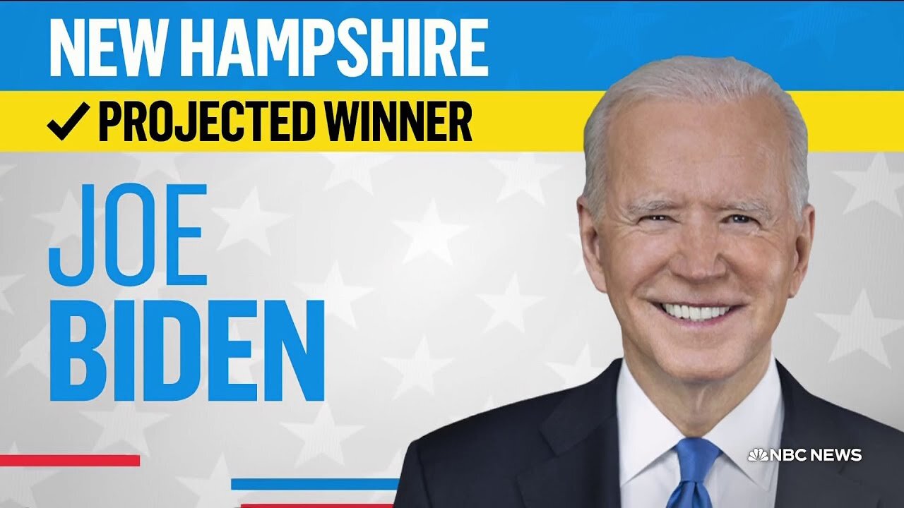 NBC News projects Joe Biden won the New Hampshire Democratic primary