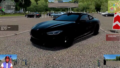 BMW M8 - City Drive to Gas Station - GamePlay