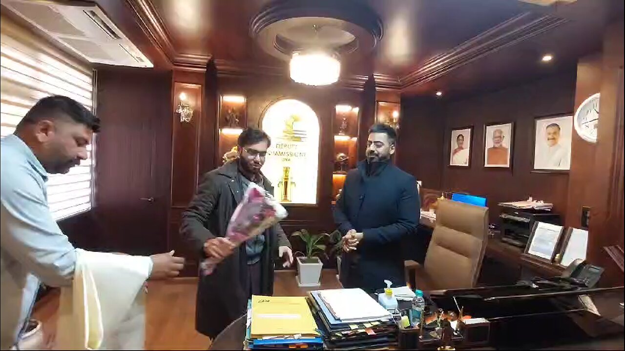 गगरेट के विधायक चैतन्य शर्मा, नवनियुक्त उपायुक्त ऊना जतिन लाल से मिले