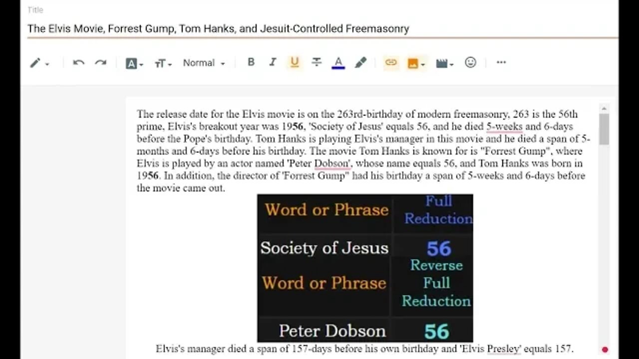 The "Elvis" movie, Forrest Gump, Tom Hanks, and Jesuit-Controlled Masonry #gematria #numerology