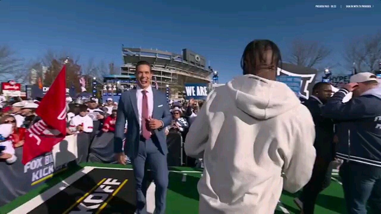 Travis Hunter in good spirits on ESPN GAME DAY.