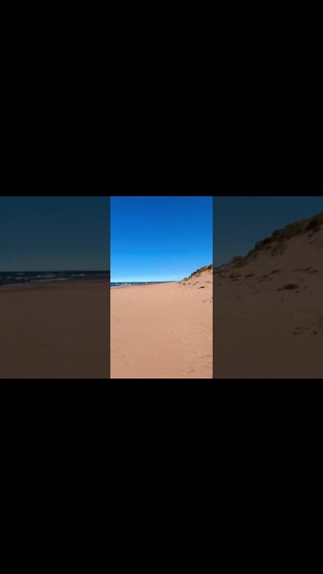 A large empty beach in Canada