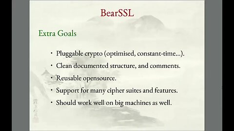 Thomas Pornin BearSSL SSL For all Things