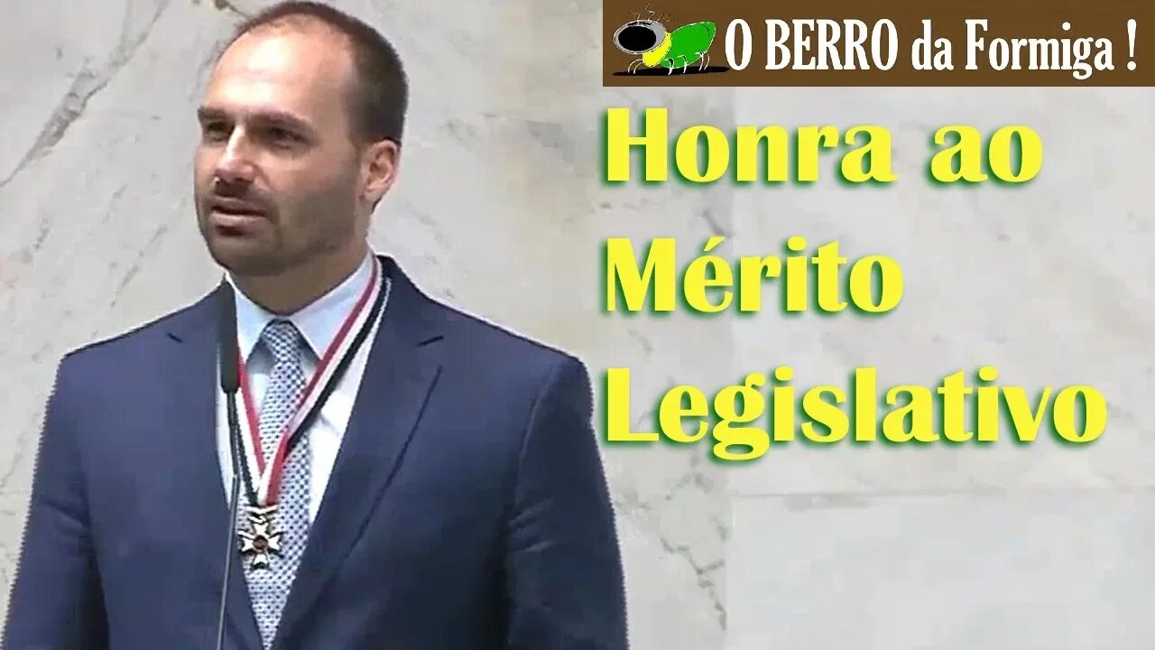 Eduardo Bolsonaro homenageado na Alesp recebe Colar de Honra ao Mérito Legislativo