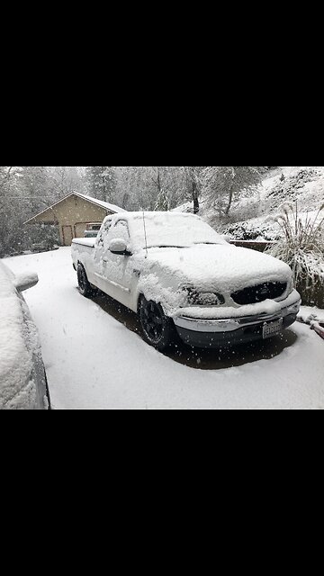 2wd F150 in the snow