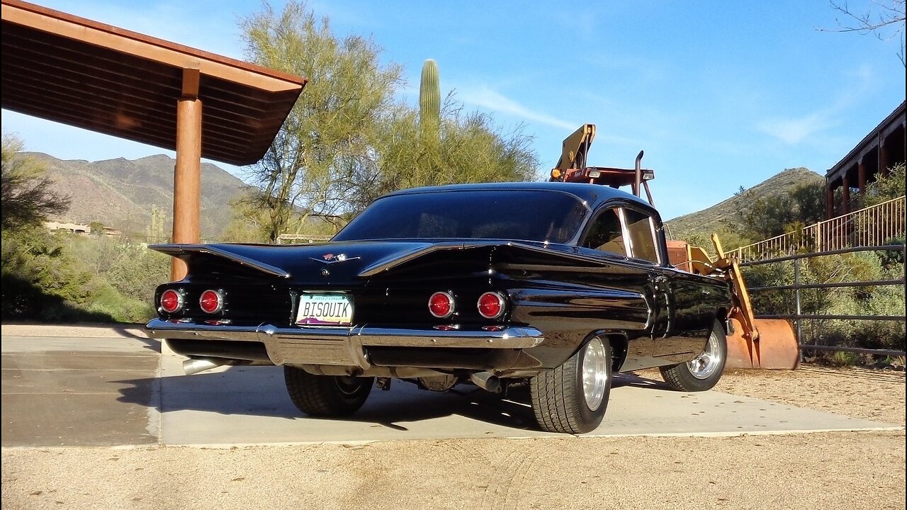 1960 Chevrolet Chevy Biscayne in Black & 496 CI Engine Sound on My Car Story with Lou Costabile