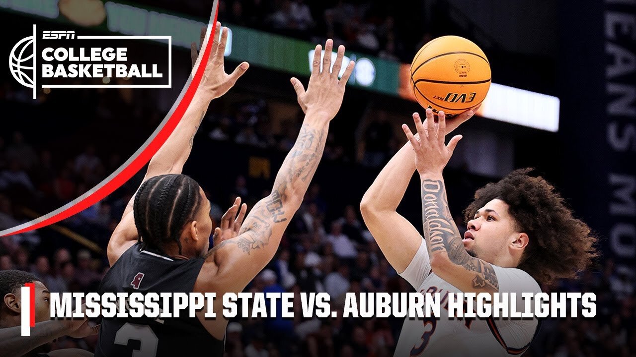 SEC Tournament Semifinals: Mississippi State Bulldogs vs. Auburn Tigers | Full Game Highlights