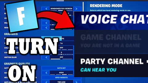 How To Turn On Fortnite Voice Chat