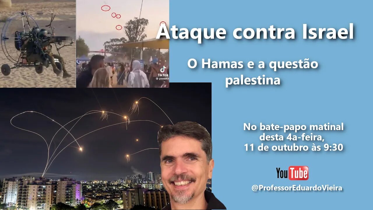 Ep 50 Bate-papo matinal - Ataque a Israel - Hamas e a questão palestina