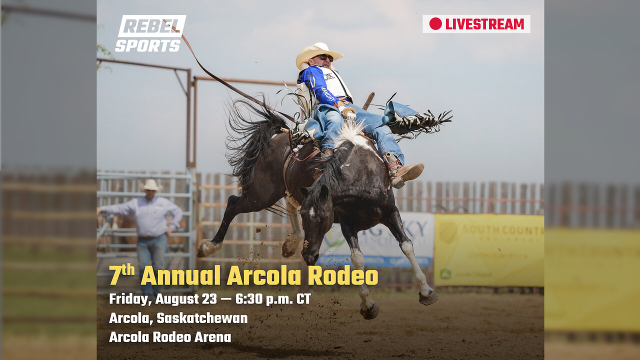 🔴 SPECIAL PRESENTATION | Arcola Roughstock Rodeo Livestream — 6:30 p.m. CST (8:30 p.m. EDT)